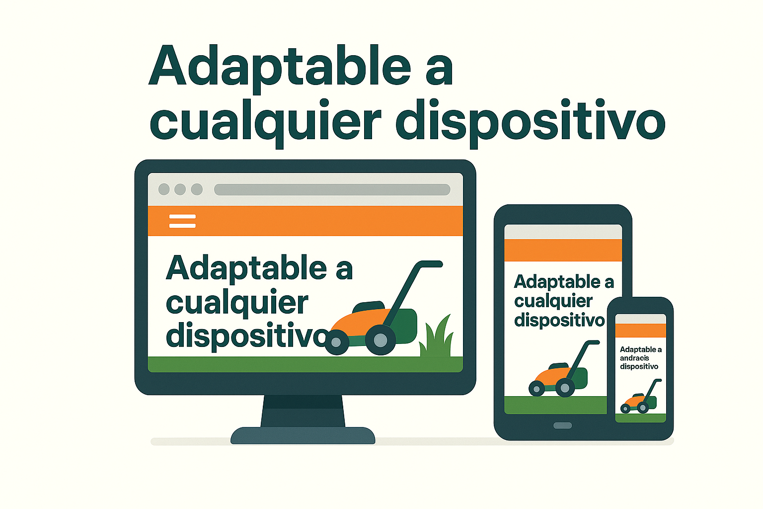 Diseños de sitios web para cuidado de césped cerca de mí Adaptable a cualquier Movil